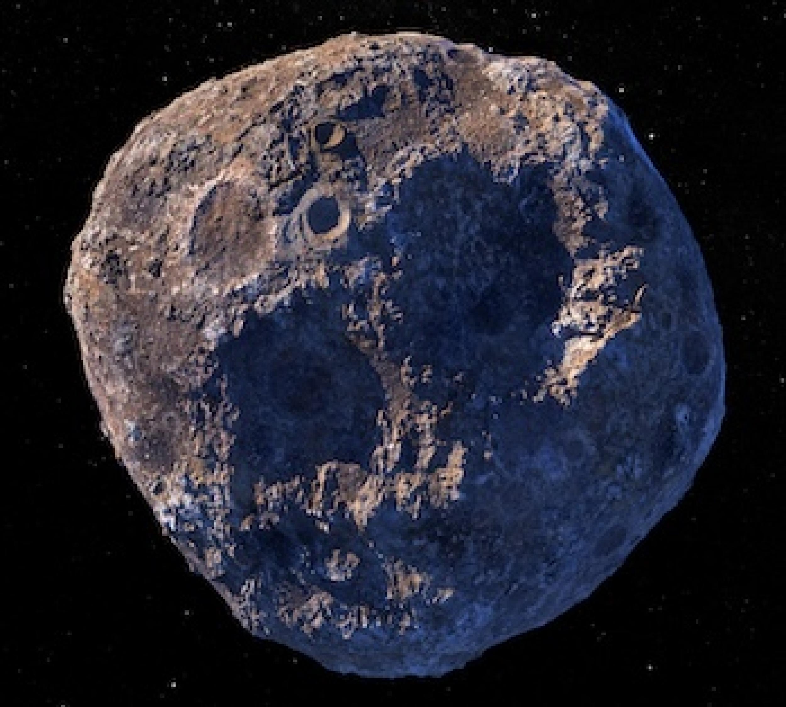 Artist's impression of the asteroid Psyche.